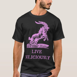 T-shirt Vivez Délicieusement En Rose