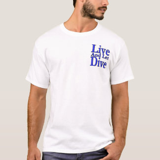 T-shirt Vivez et laissez le piqué avec le drapeau de San