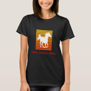 T-shirt Vivez Love Ride Horse