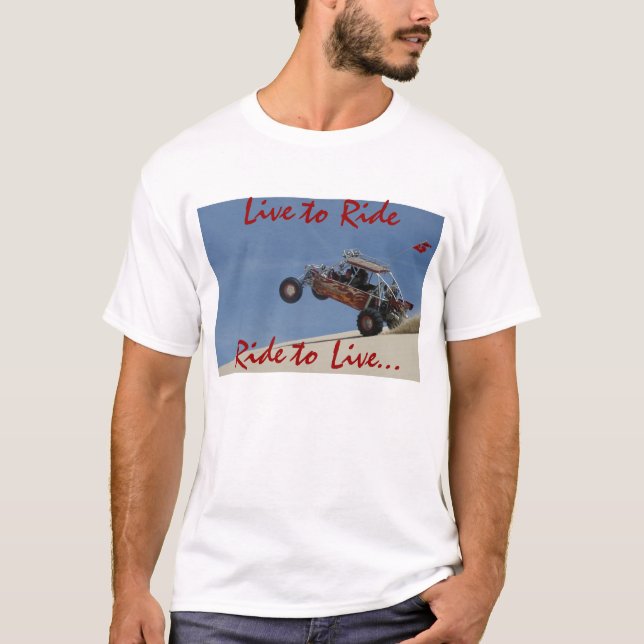 T-shirt Vivez pour monter le tour pour vivre… (Devant)