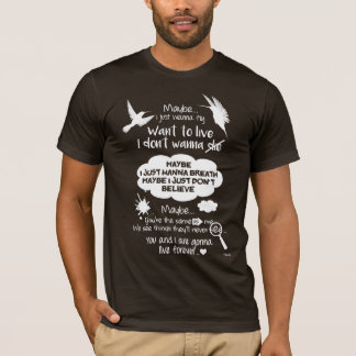 T-shirt "Vivez pour toujours" à côté de l'oasis [la