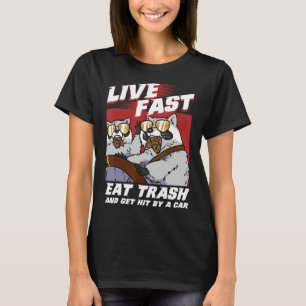 T-shirt Vivez Rapidement Mangez Les Déchets Et Faites Frap