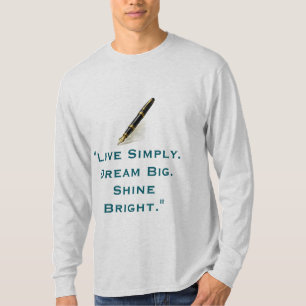 T-shirt Vivez Simplement Rêvez Grand Réseuillez de Tout Vo