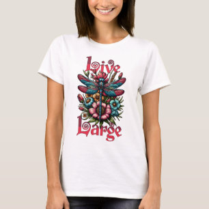 T-shirt Vivez une grande libellule