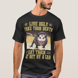 T-shirt Vivez Vilain Fake Votre Mort Mangez Les Déchets Fr