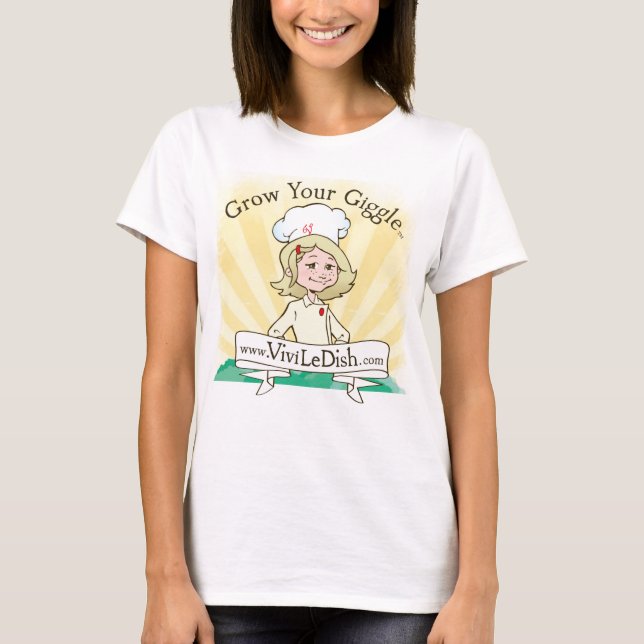 T-shirt Vivi le rire bébête de LeDish™ élèvent votre (Devant)