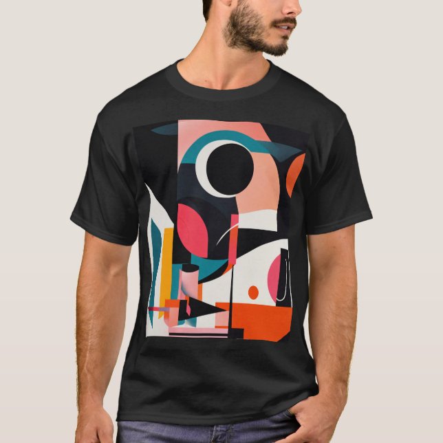 T-shirt Vivid Abstrait Shapes Collection (Devant)