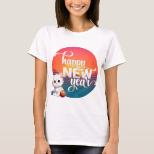 T-shirt "Vivid Vogue : Joyeuses Bliss de mode du Nouvel An