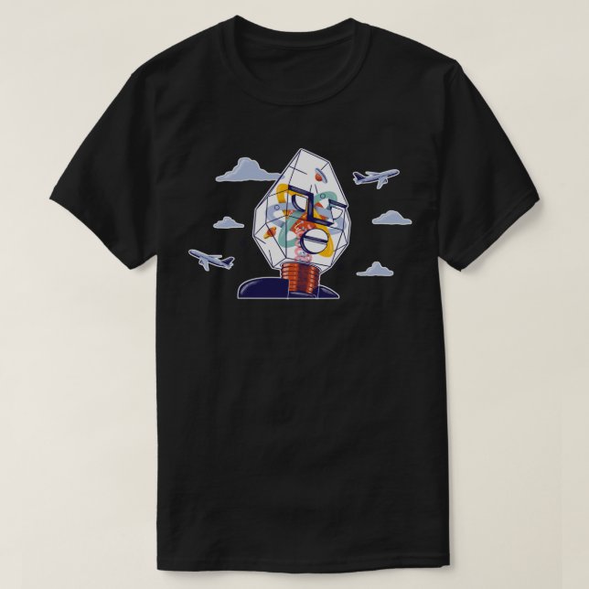 T-shirt Vivre avec l'Autocollant Alan Parsons de la BSO (Design devant)