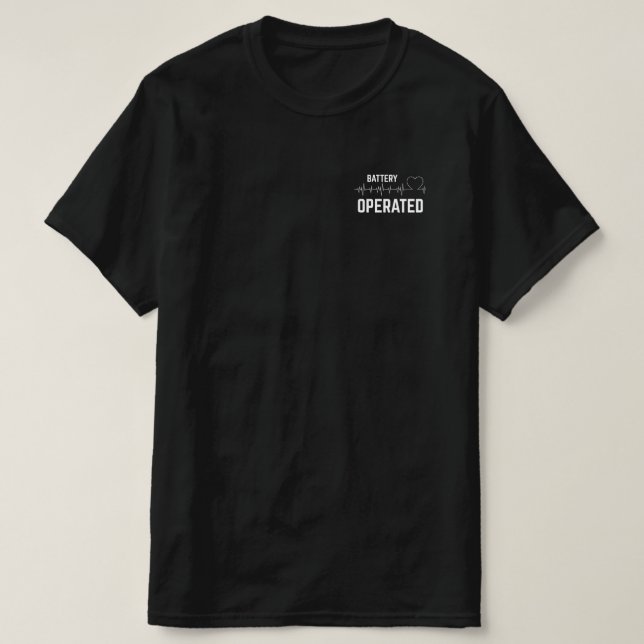 T-shirt Vivre avec un Cardioverter implantable (Design devant)