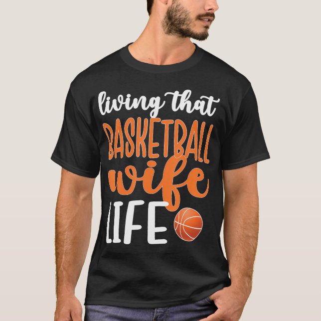 T-shirt Vivre Cette Femme De Basket Vie Joueuse De Basket- (Devant)