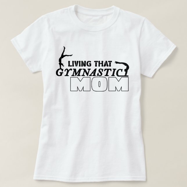 T-shirt Vivre Cette Gymnastique Maman, Amis De La Gymnasti (Design devant)