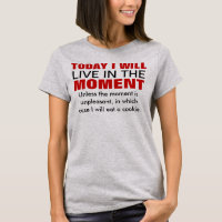 Vivre dans le moment Humour de typographie