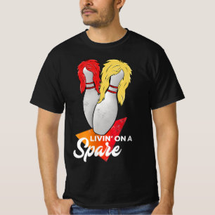 T-shirt Vivre Dans Une Équipe De La Spare Bowling League