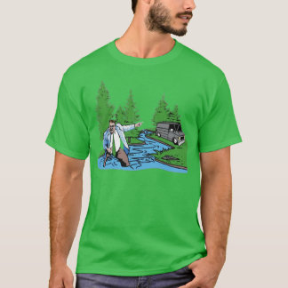 T-shirt Vivre dans une fourgonnette au bord de la rivière