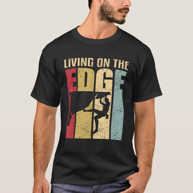 T-shirt Vivre En Bordure Escalade Dire Bouldering Moun (Devant)