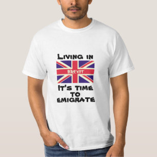 T-shirt Vivre en Brexit, il est temps d'émigrer du Royaume