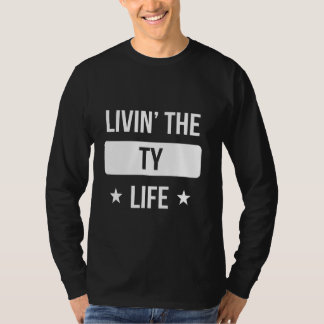 T-shirt Vivre la vie de Ty Réunion de famille Squad Prénom