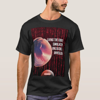 T-SHIRT VIVRE LE CODE SIMULÉ SANS LIVRE NON VÉRIFIÉ