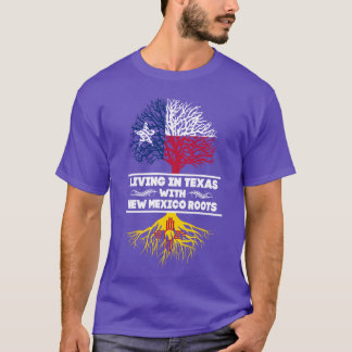 T-shirt Vivre Le Texas Avec La Chemise Racine Du Nouveau M