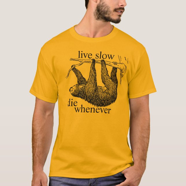 T-shirt vivre lent (Devant)