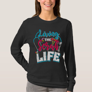 T-shirt Vivre Les Scrubs Vit Infirmière Infirmière Infirmi