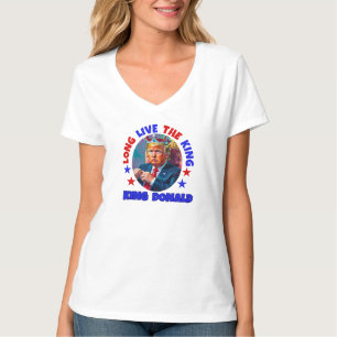 T-SHIRT VIVRE LONGTEMPS LE ROI : DONALD TRUMP