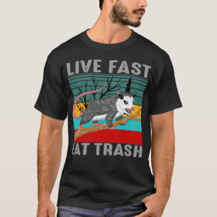 T-shirt vivre manger vite déchets