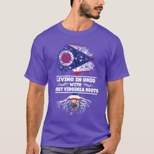 T-shirt Vivre Ohio Avec Chemise Racine Virginie Occidental