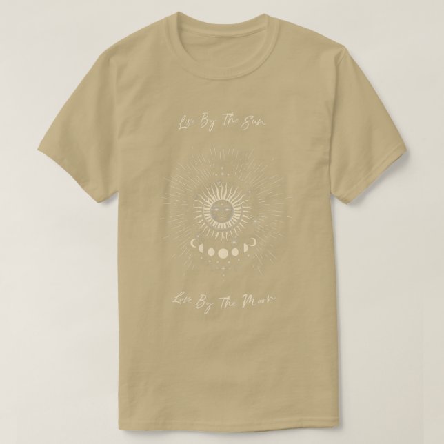 T-shirt Vivre Par Le Soleil Amour Par La Lune (Design devant)