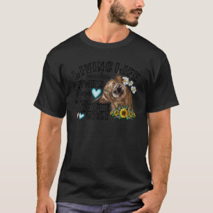 T-shirt Vivre quelque part entre Jésus prend la roue