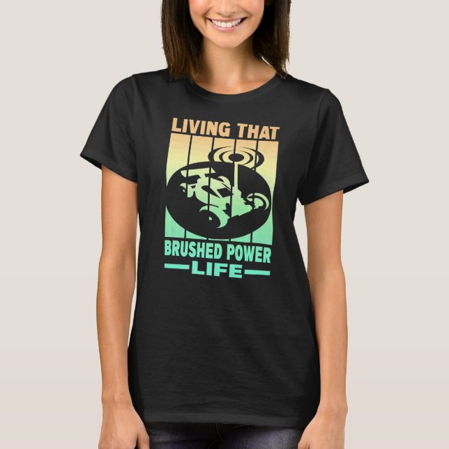 T-shirt Vivre Qui Brossé Power Life Cars Rc (Devant)