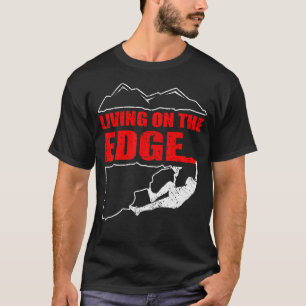 T-shirt Vivre Sur Le Bord Escalade Cadeau Bouldering Mount