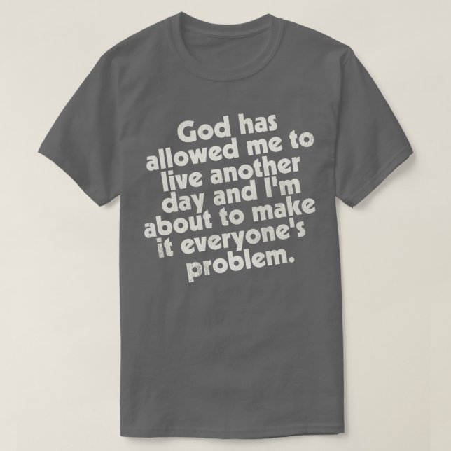 T-shirt Vivre un autre jour (Design devant)