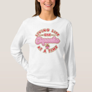 T-shirt Vivre Une Cupcake À La Fois Nouveauté