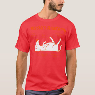 T-shirt Vizsla chien animal drôle anatomie