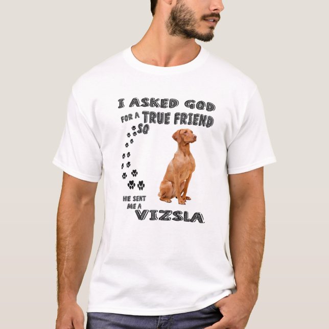 T-shirt Vizsla Chien Citer Maman Papa Costume, Cute Hongro (Devant)