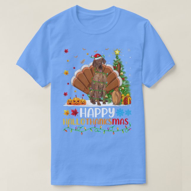T-shirt Vizsla Dog Lover Funny Happy Vizsla HelloThanksMas (Design devant)