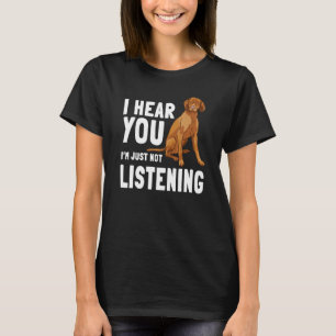 T-shirt Vizsla Hongroise Chasse Sport Chien Je ne suis pas