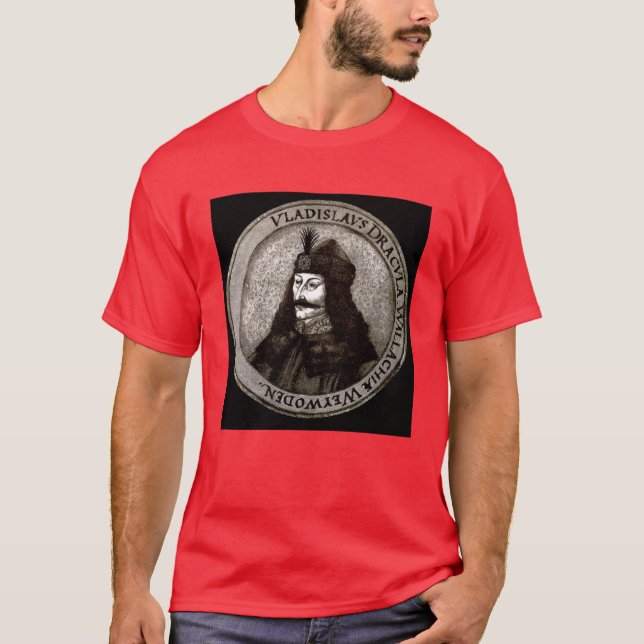 T-shirt Vlad l'Impaler, Dracula, vampire (Devant)