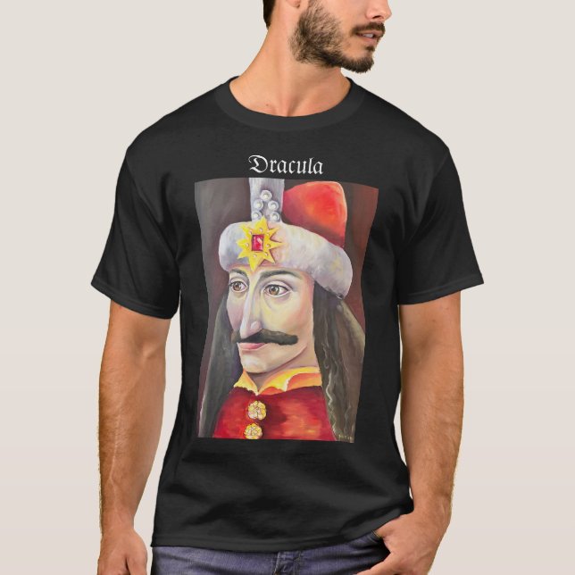 T-shirt Vlad Tepes Dracula Poster du patrimoine roumain (Devant)