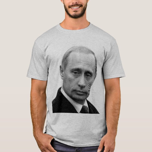 T-shirt Vladimir Poutine (copie de journal) (Devant)