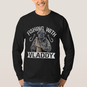T-shirt Vladimir Poutine pêche avec lunettes vladeuses Rus