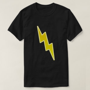 T-shirt Vlan - boulon de foudre jaune