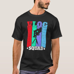 T-shirt Vlog Squad Social Media Content Creator Vlogger