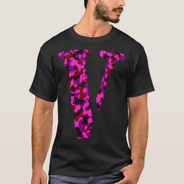 T-shirt Vlone Military Pink   (Devant)
