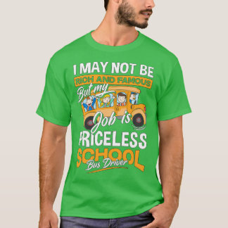 T-shirt Vocation de conducteur de bus scolaire Idée cadeau