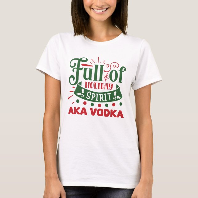 T-shirt Vodka de Noël (Devant)
