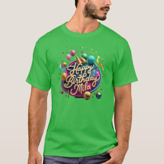 T-shirt Vœux d'anniversaire délicieux de Milas amis vintag