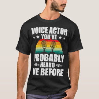 T-shirt Voice Actor Vintage Actor Actress christmas